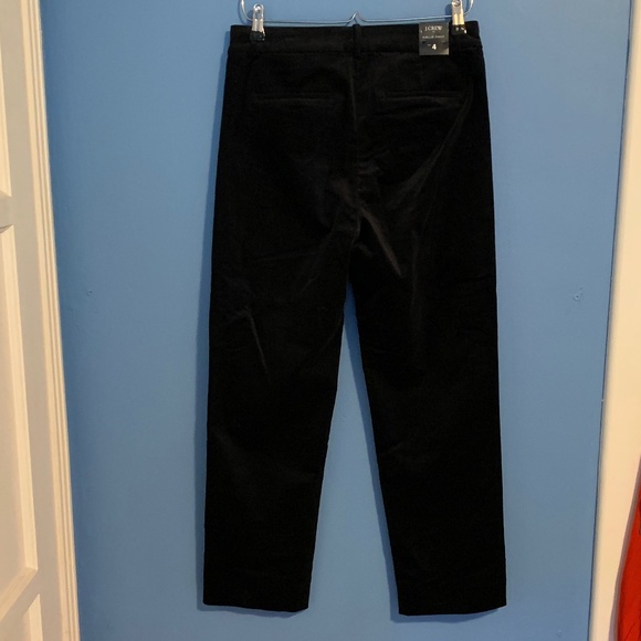 J. Crew "Kallie" Black Velvet Pant - Picture 3 of 16
